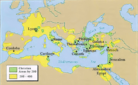 Egypt was just one region where Christianity took root